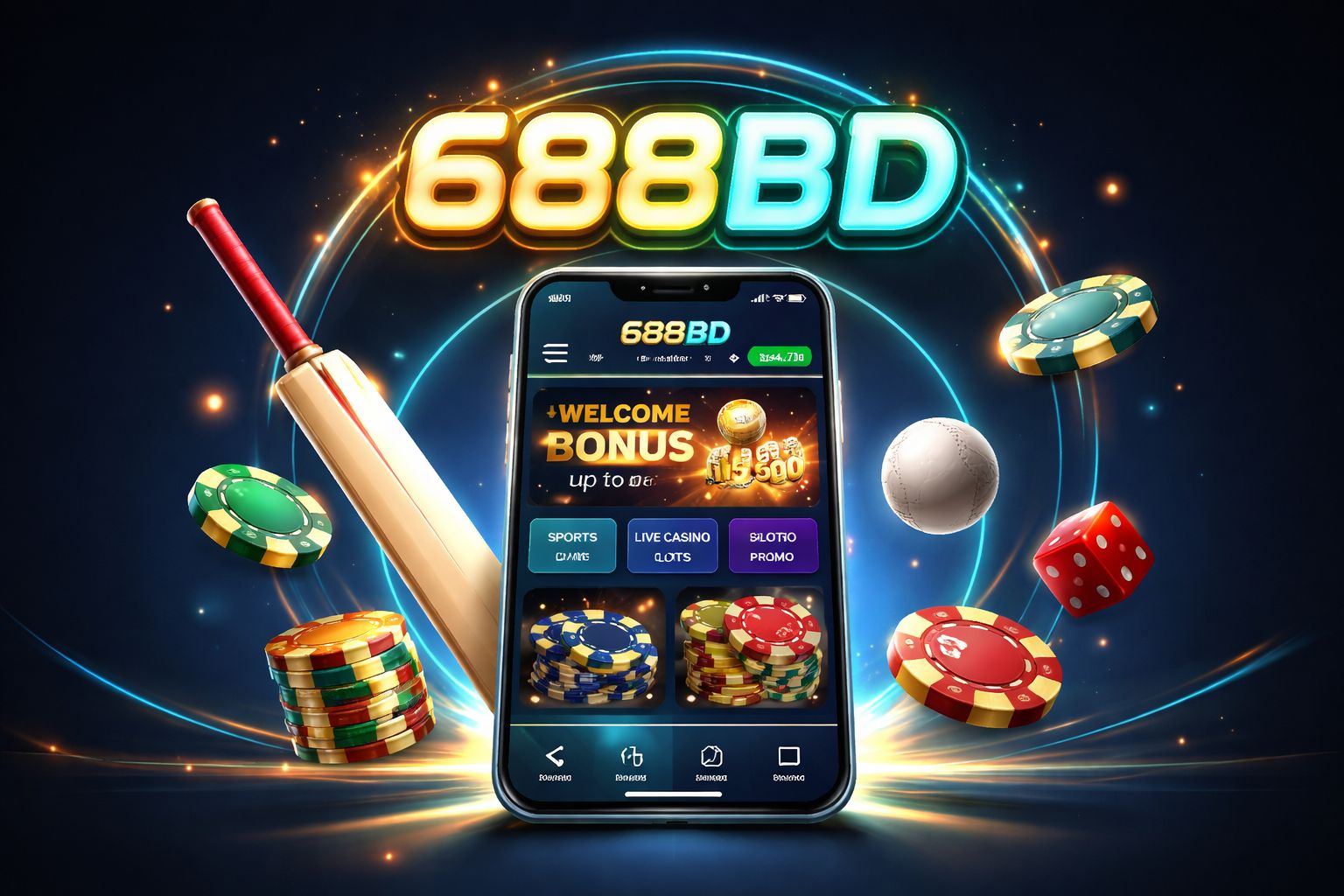 688BD অ্যাপ | দ্রুত Android APK ক্রিকেট ও ক্যাসিনো খেলার জন্য
